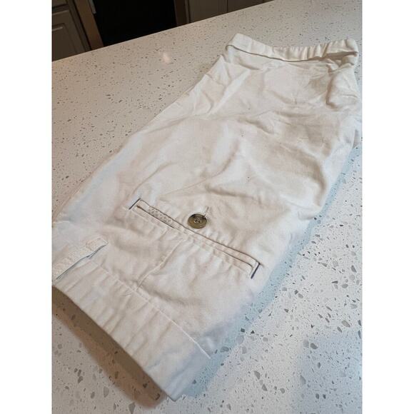PRIMARK CHINO SHORTS 100% COTTON BUTTON FLY WHITE MENS WAIST 30 INCHES - Picture 2 of 5